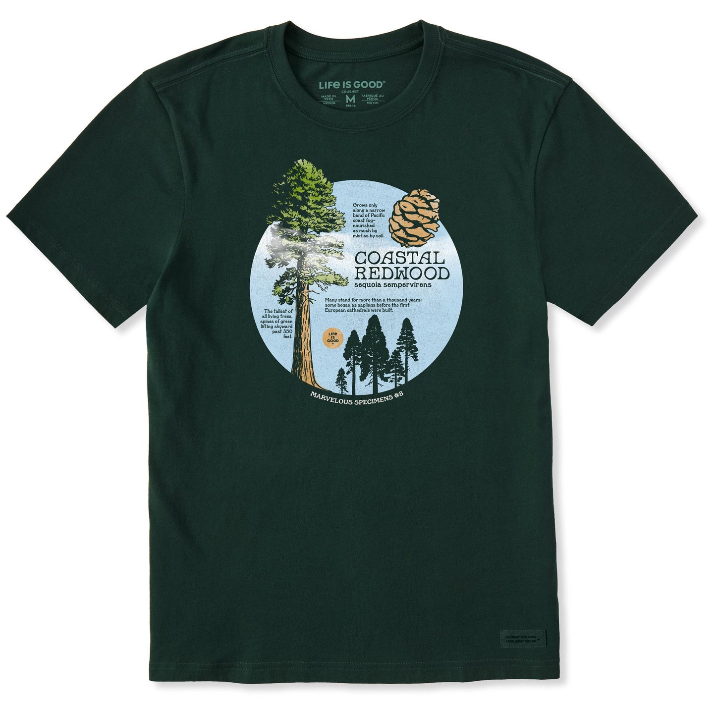 Men's Coastal Redwood Short Sleeve Crusher Tee