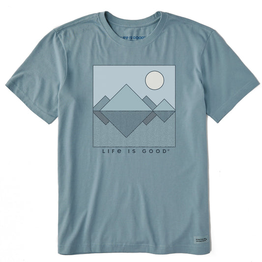 Men's Geometric Reflection Short Sleeve Crusher Tee