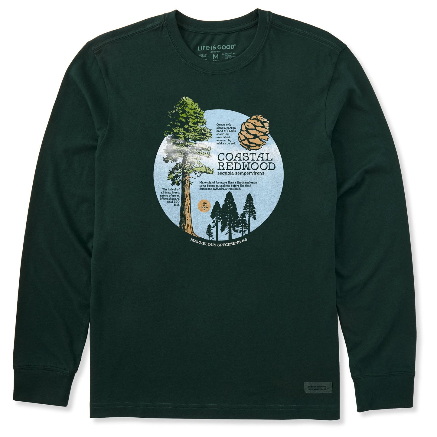 Men's Coastal Redwood Long Sleeve Crusher Tee