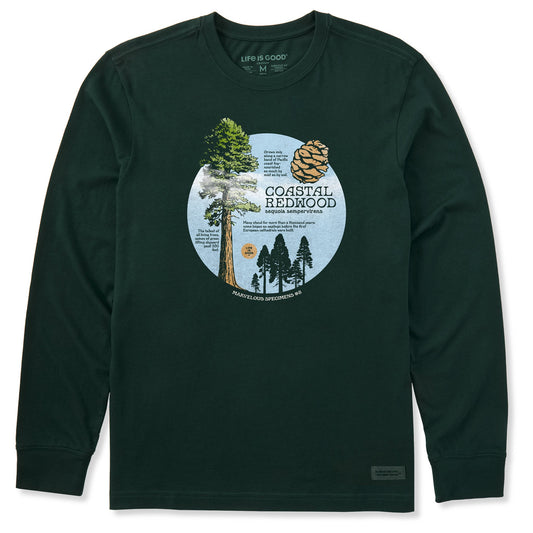 Men's Coastal Redwood Long Sleeve Crusher Tee