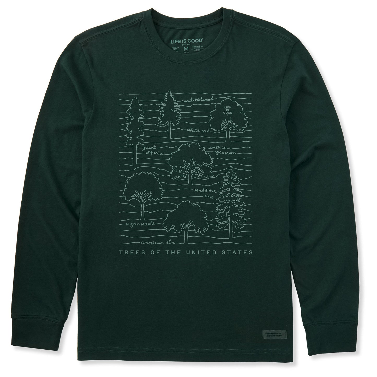 Men's Trees of the United States Long Sleeve Crusher Tee