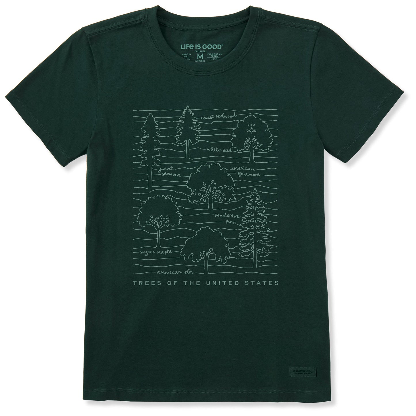 Women's Trees of the United States Short Sleeve Crusher Tee