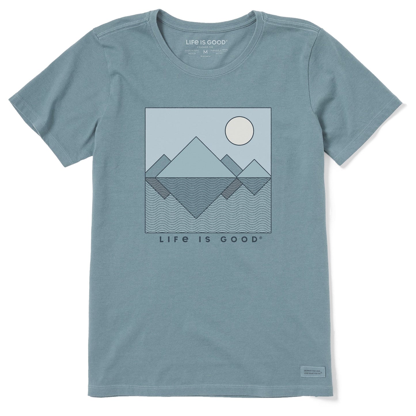 Women's Geometric Reflection Short Sleeve Crusher Tee