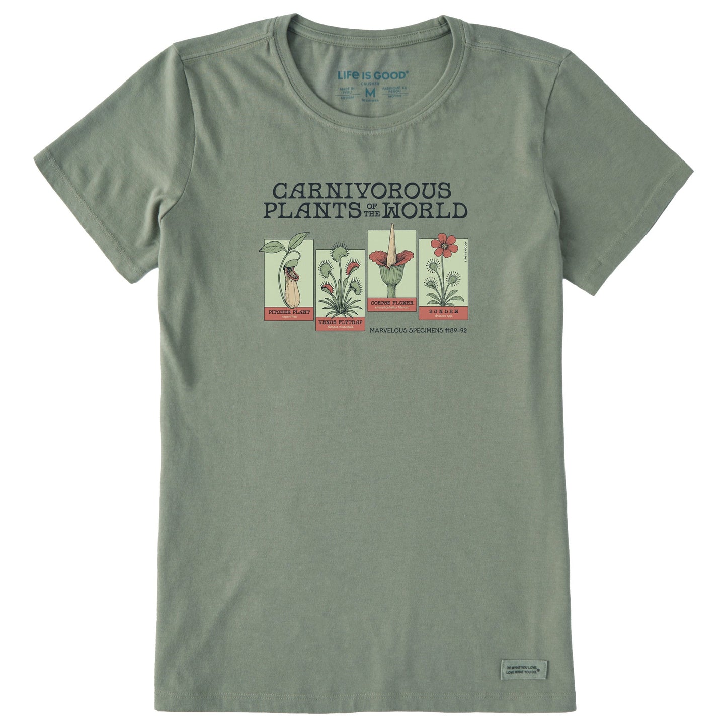 Women's Carnivorous Plants Short Sleeve Crusher Tee