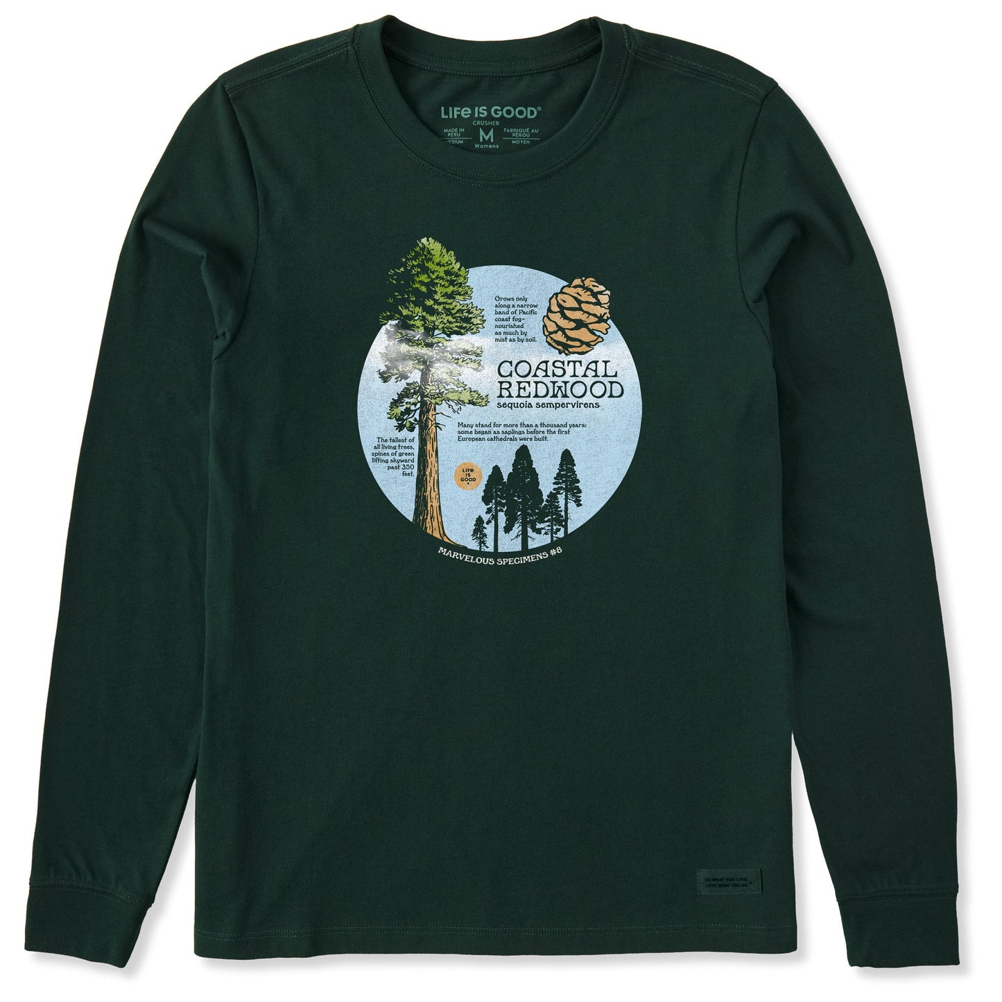 Women's Coastal Redwood Long Sleeve Crusher Tee