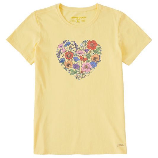 Women's My Wildflower Heart Short Sleeve Crusher Tee