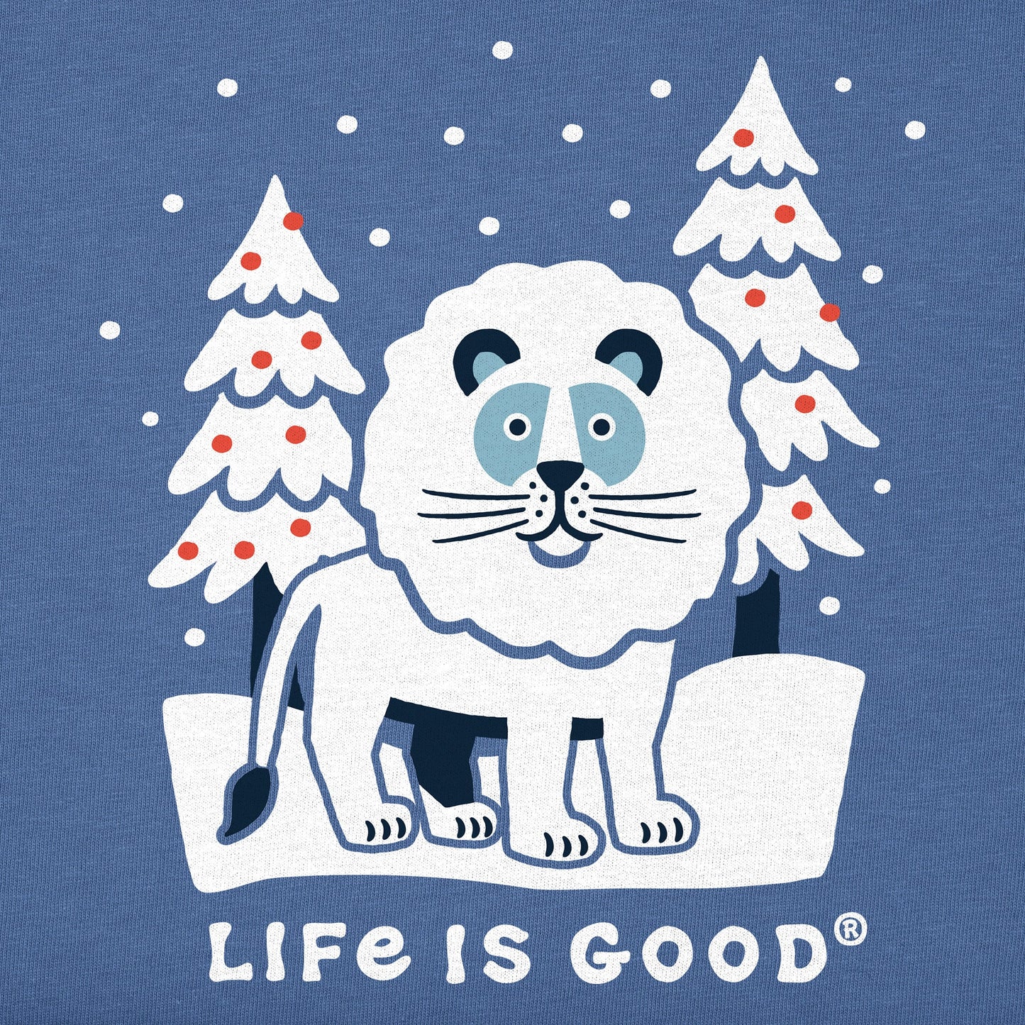 Kids Snow Lion Short Sleeve Crusher Tee