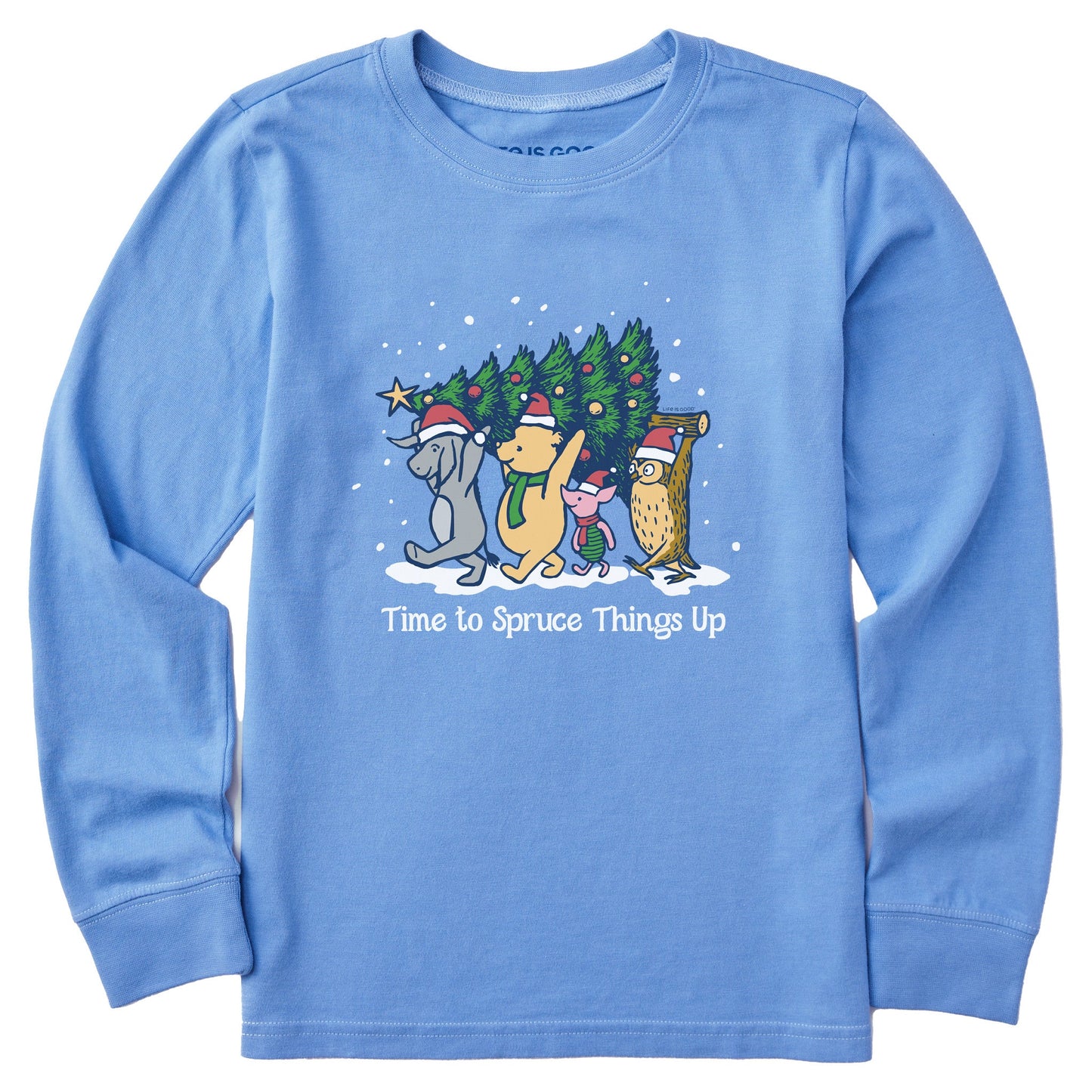 Kids Time to Spruce Things Up Winnie Long Sleeve Crusher Tee
