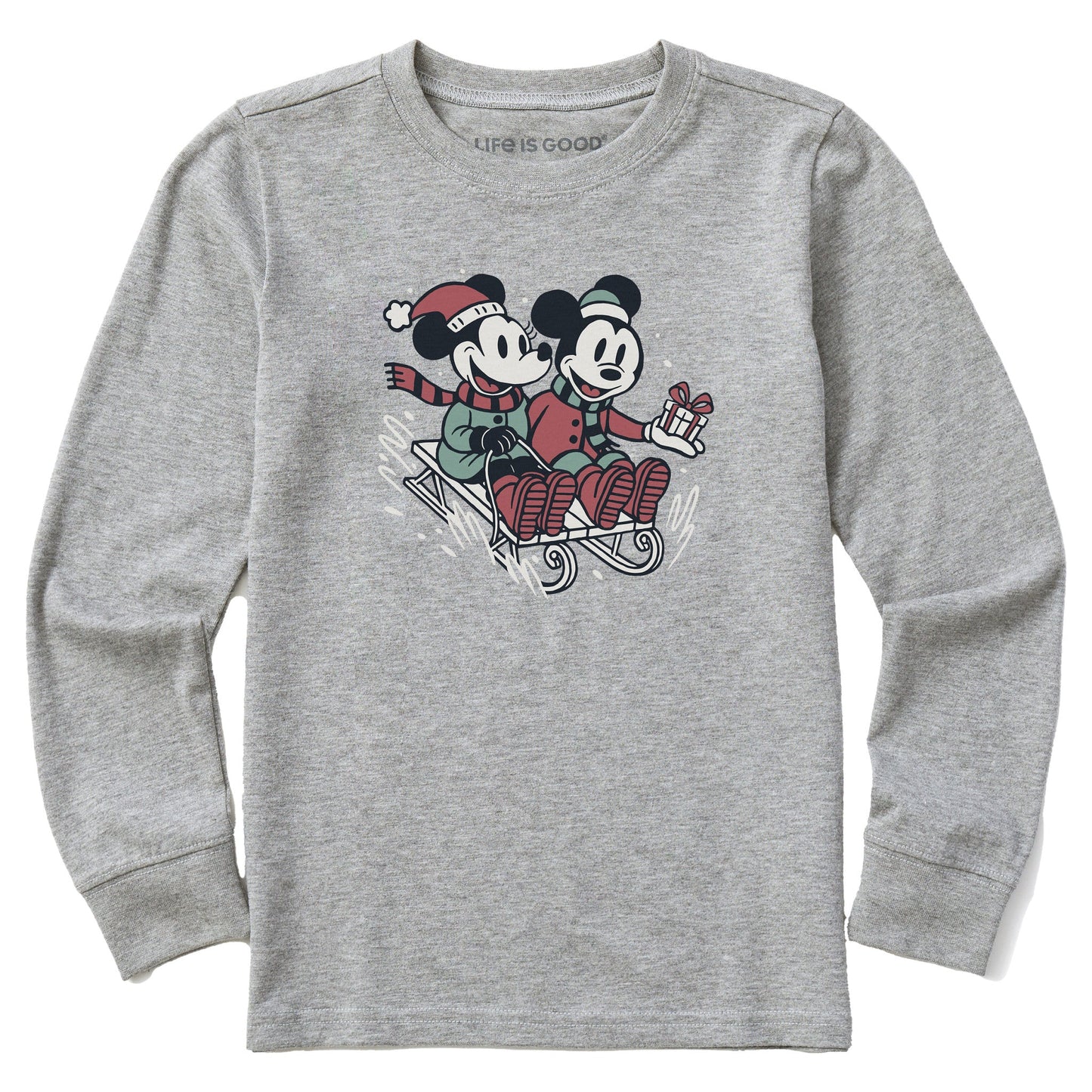 Kids Willie Nice Sled Ride Long Sleeve Crusher Tee