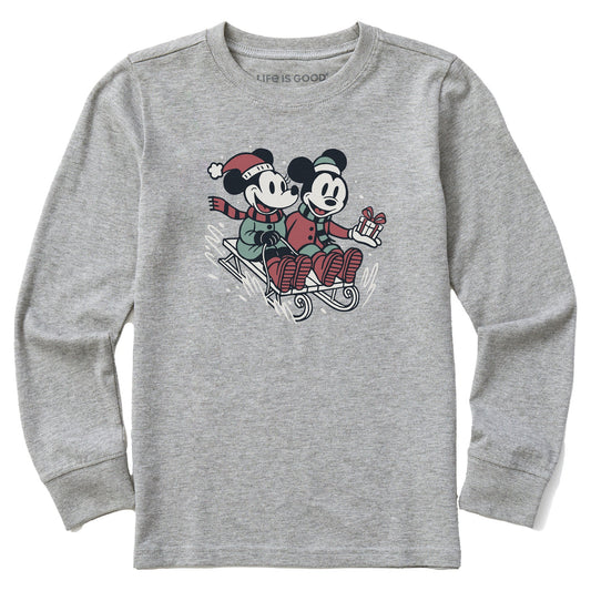 Kids Willie Nice Sled Ride Long Sleeve Crusher Tee