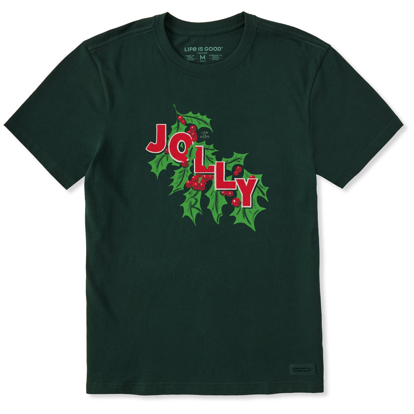 Men's Jolly Holly Short Sleeve Crusher Tee