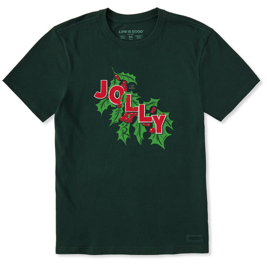 Men's Jolly Holly Short Sleeve Crusher Tee