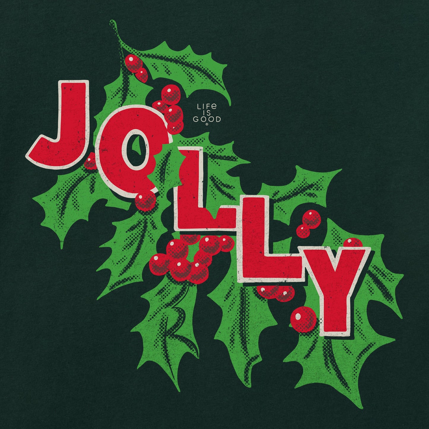 Men's Jolly Holly Short Sleeve Crusher Tee