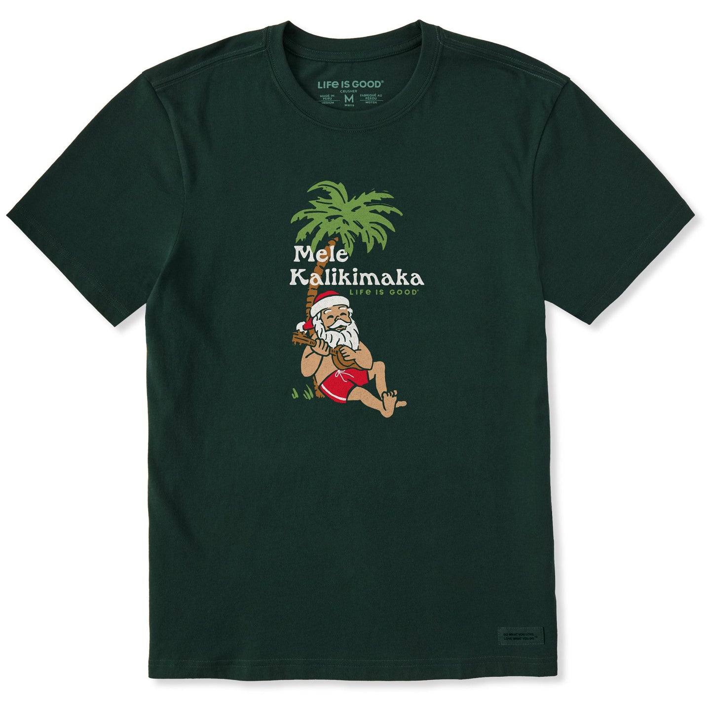 Men's Mele Kalikimaka Uke Short Sleeve Crusher Tee