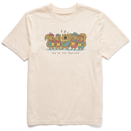 Men's Joy to the Squirrels Carols Short Sleeve Crusher Tee