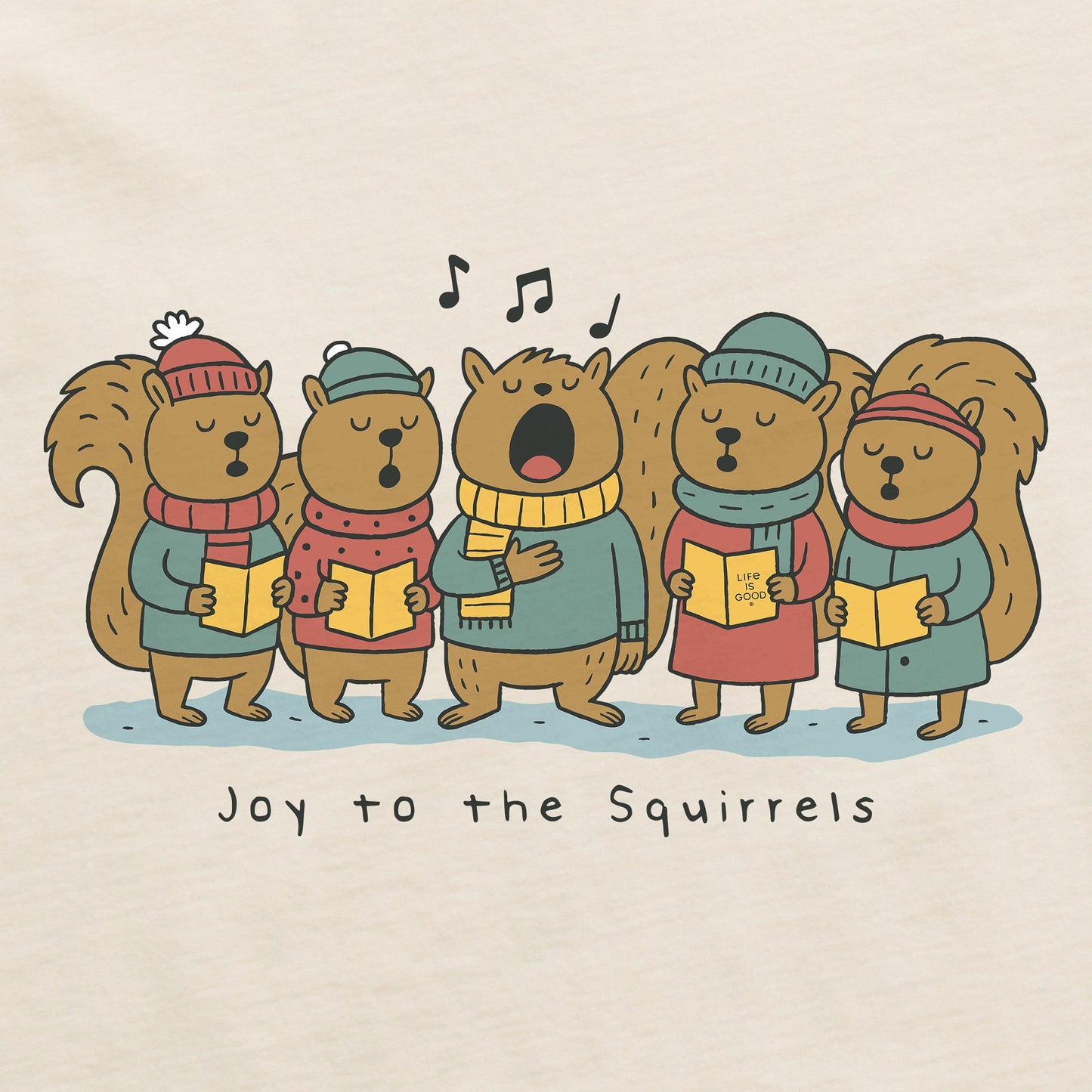 Men's Joy to the Squirrels Carols Short Sleeve Crusher Tee