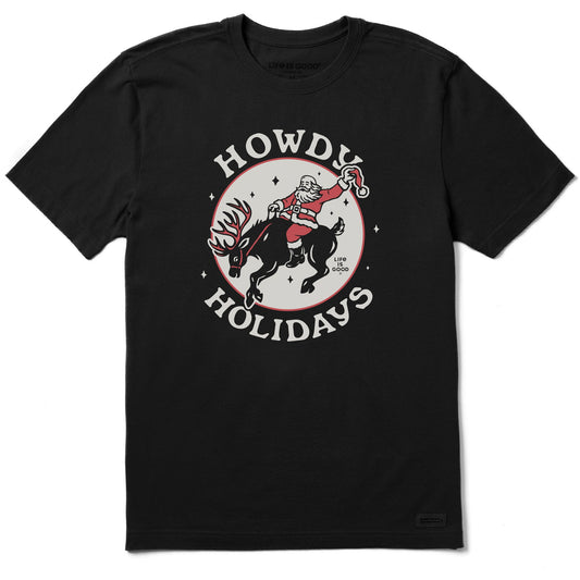 Men's Howdy Holidays Short Sleeve Crusher Tee