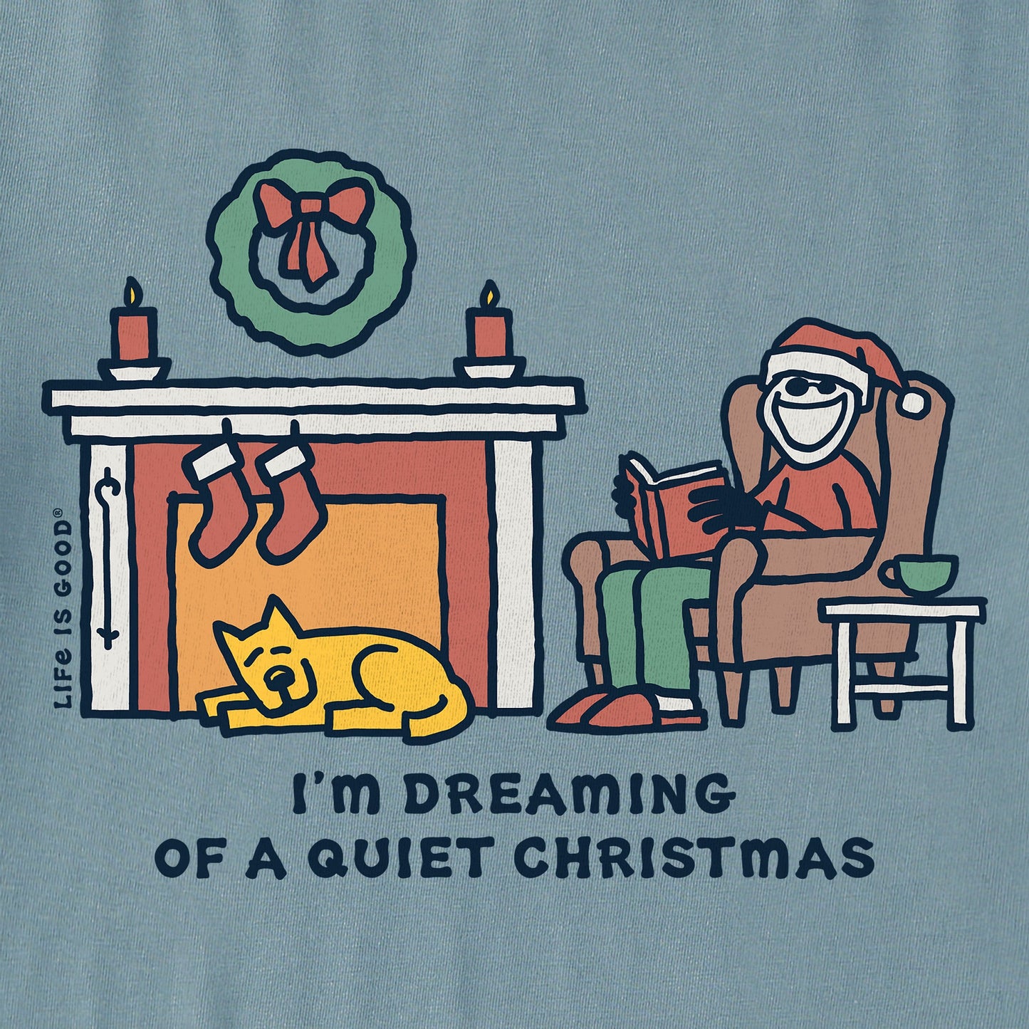 Men's Dreaming of a Quiet Christmas Short Sleeve Crusher Tee