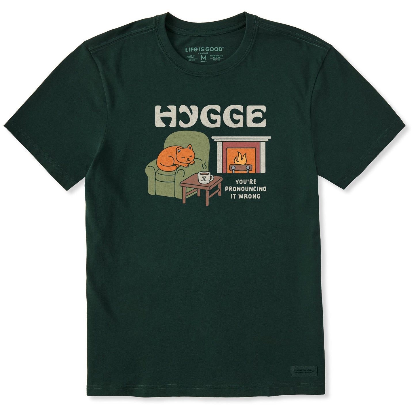 Men's Hygge Pronunciation Short Sleeve Crusher Tee