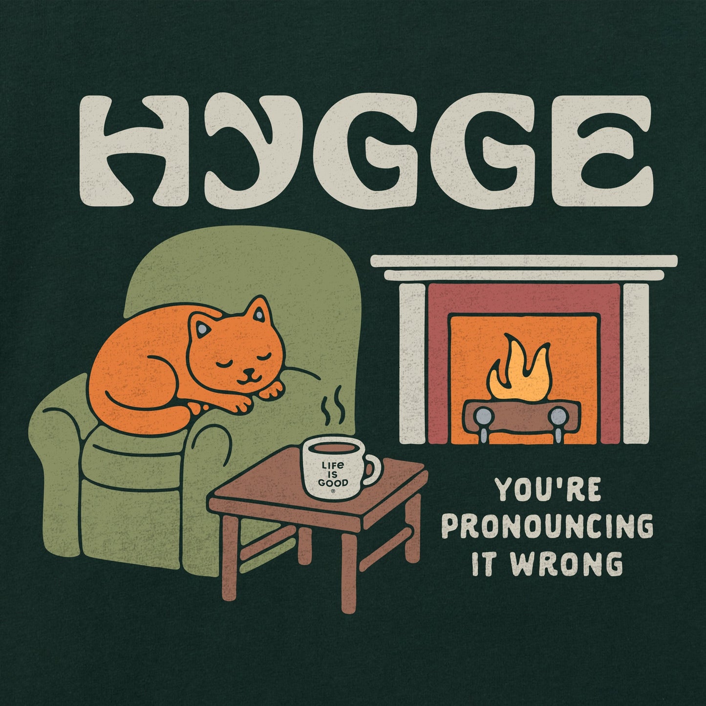 Men's Hygge Pronunciation Short Sleeve Crusher Tee