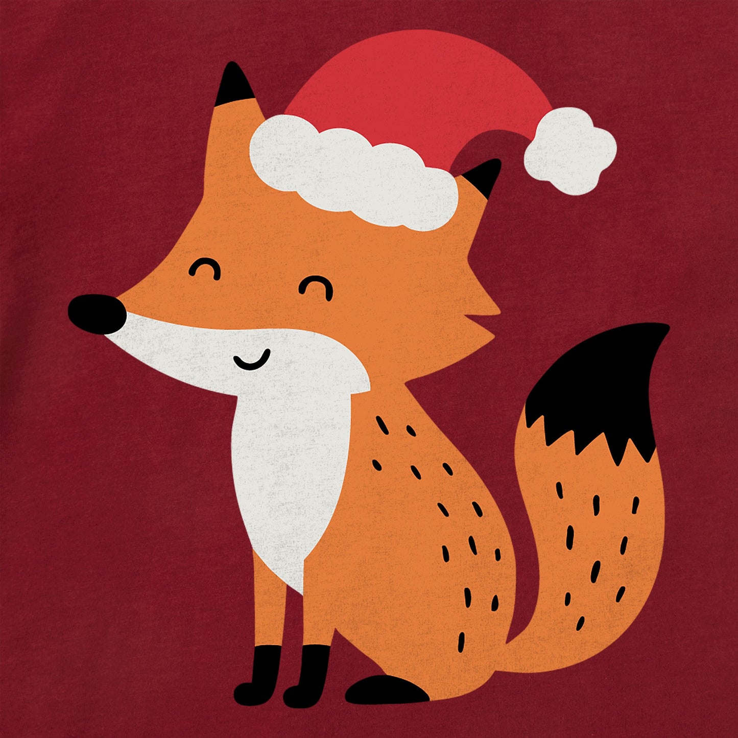 Toddler Santa Fox Short Sleeve Crusher Tee