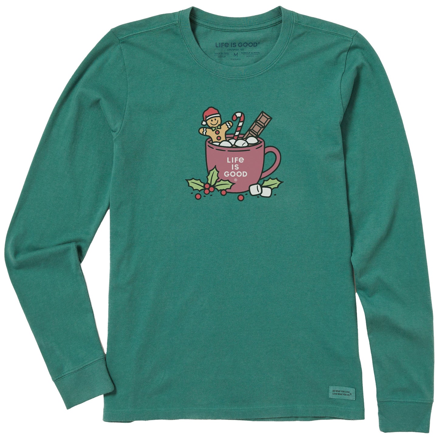 Women's Gingerbread Bevvie Long Sleeve Crusher Tee
