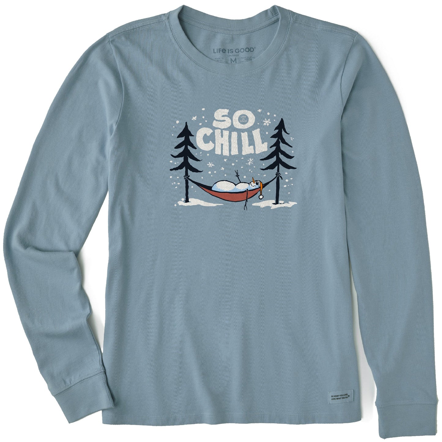 Women's So Chill Snowman Long Sleeve Crusher Tee