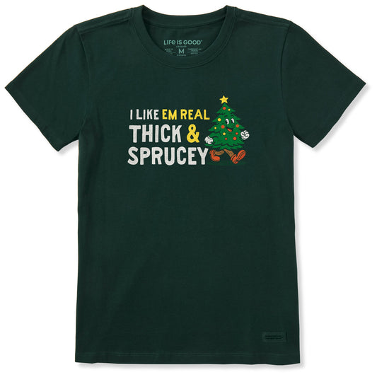 Women's Thick and Sprucey Short Sleeve Crusher Tee