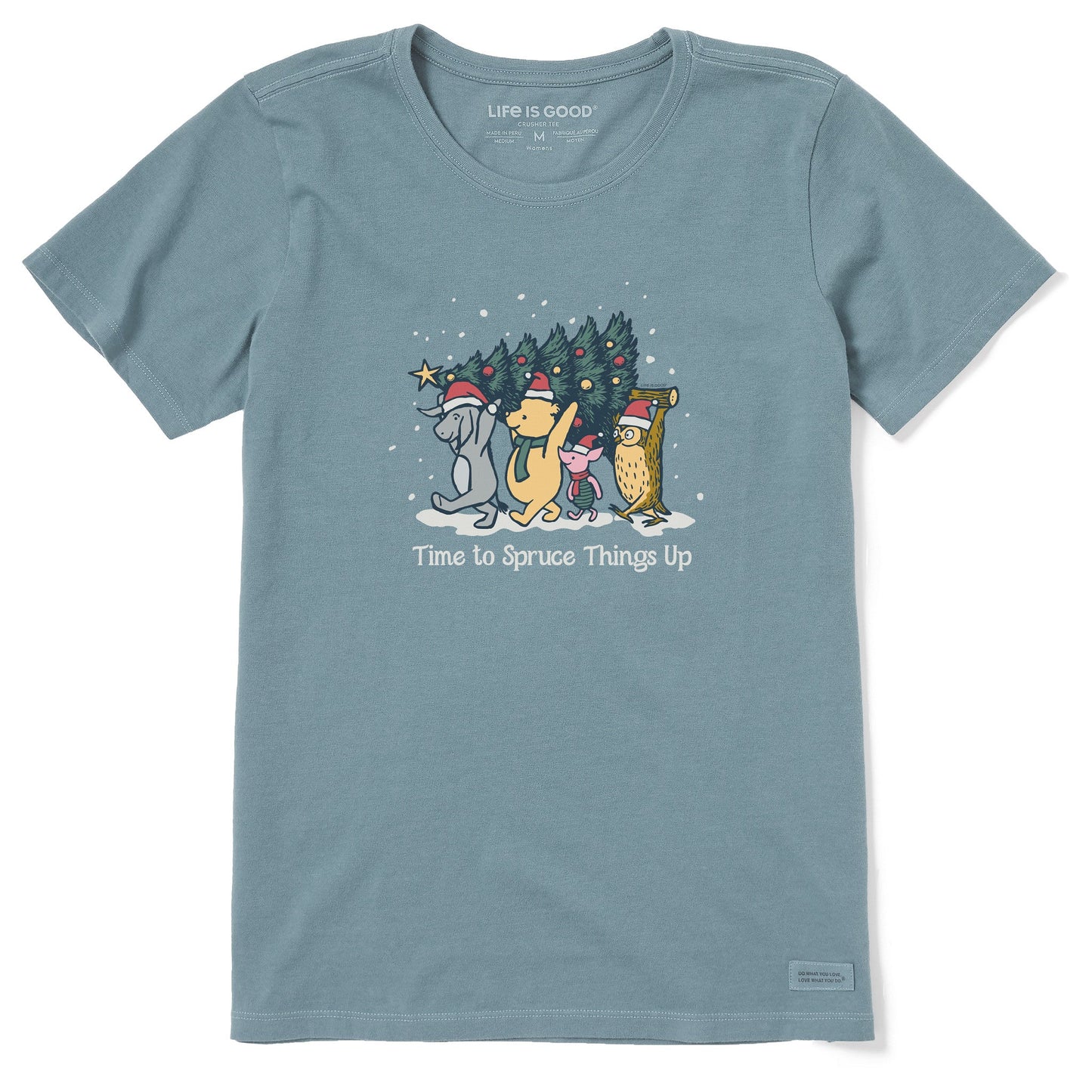 Women's Time to Spruce Things Up Winnie Short Sleeve Crusher Tee
