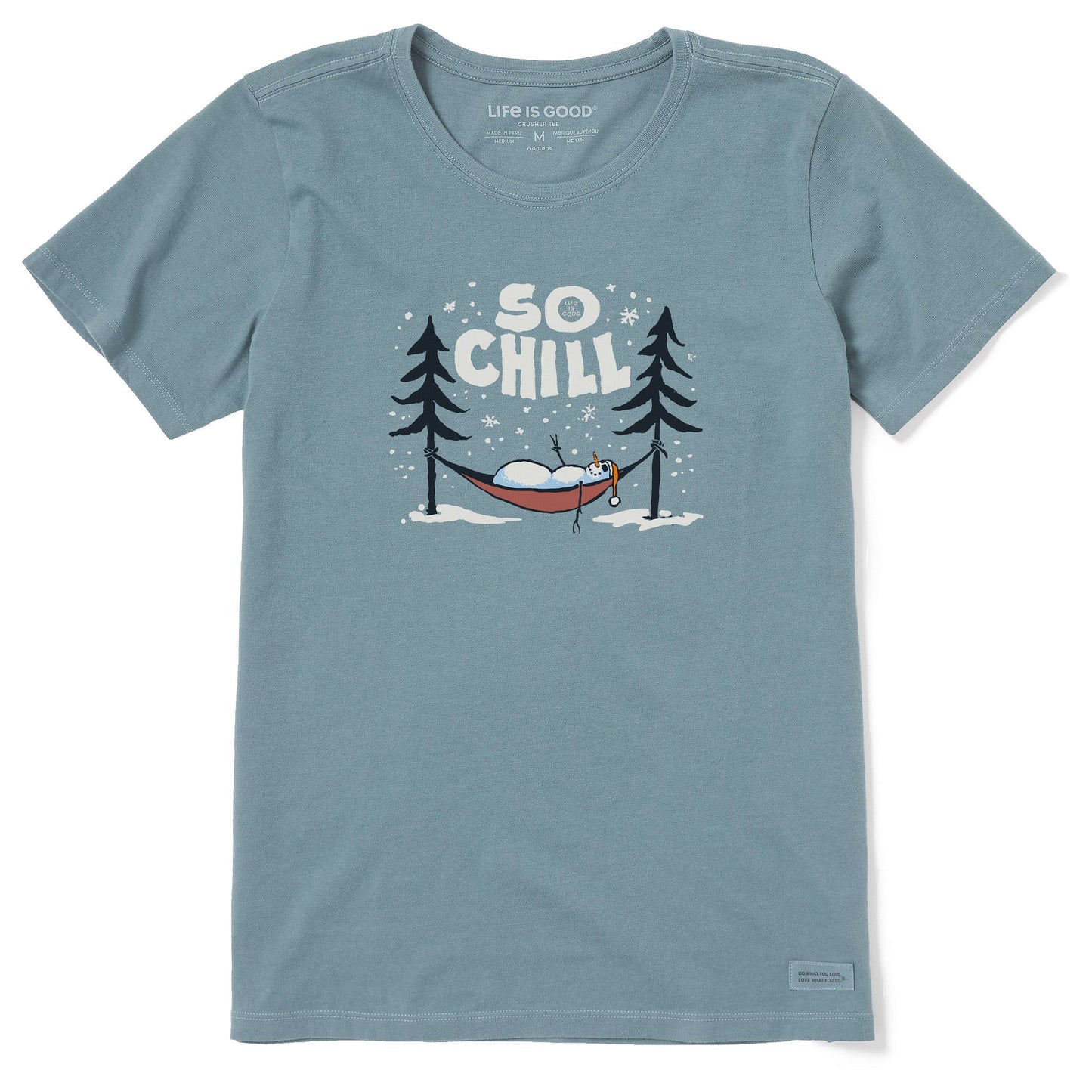 Women's So Chill Snowman Short Sleeve Crusher Tee