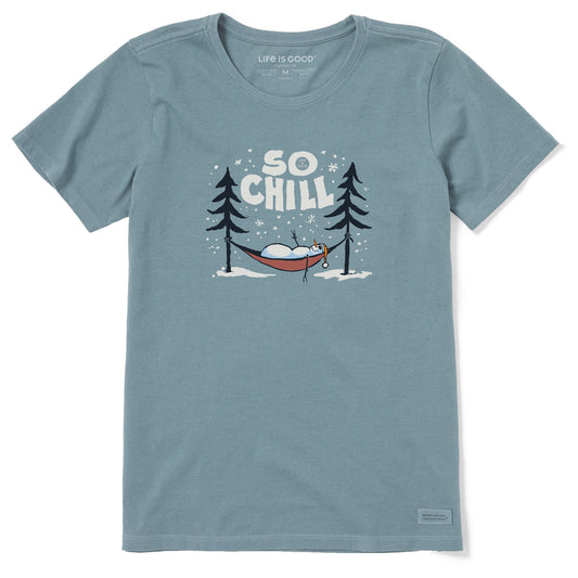Women's So Chill Snowman Short Sleeve Crusher Tee