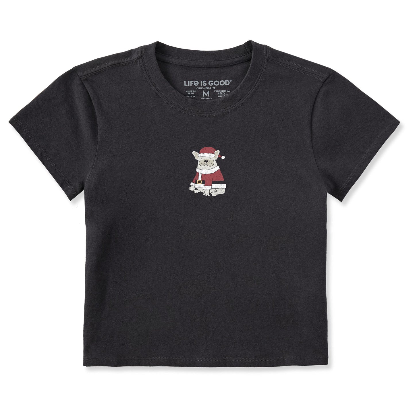 Women's Santa Frenchie Crusher-LITE Shrunken Tee