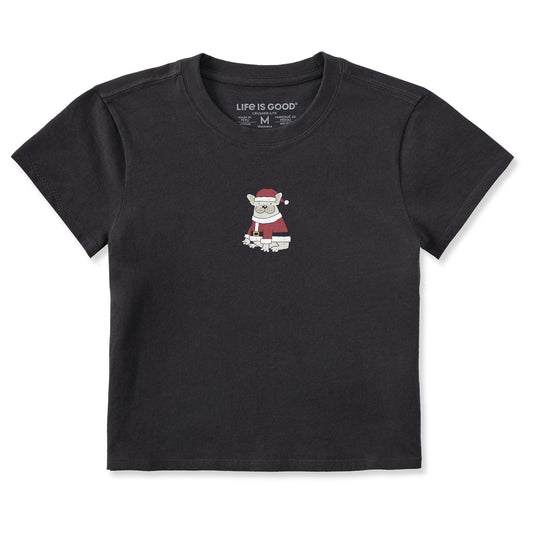 Women's Santa Frenchie Crusher-LITE Shrunken Tee