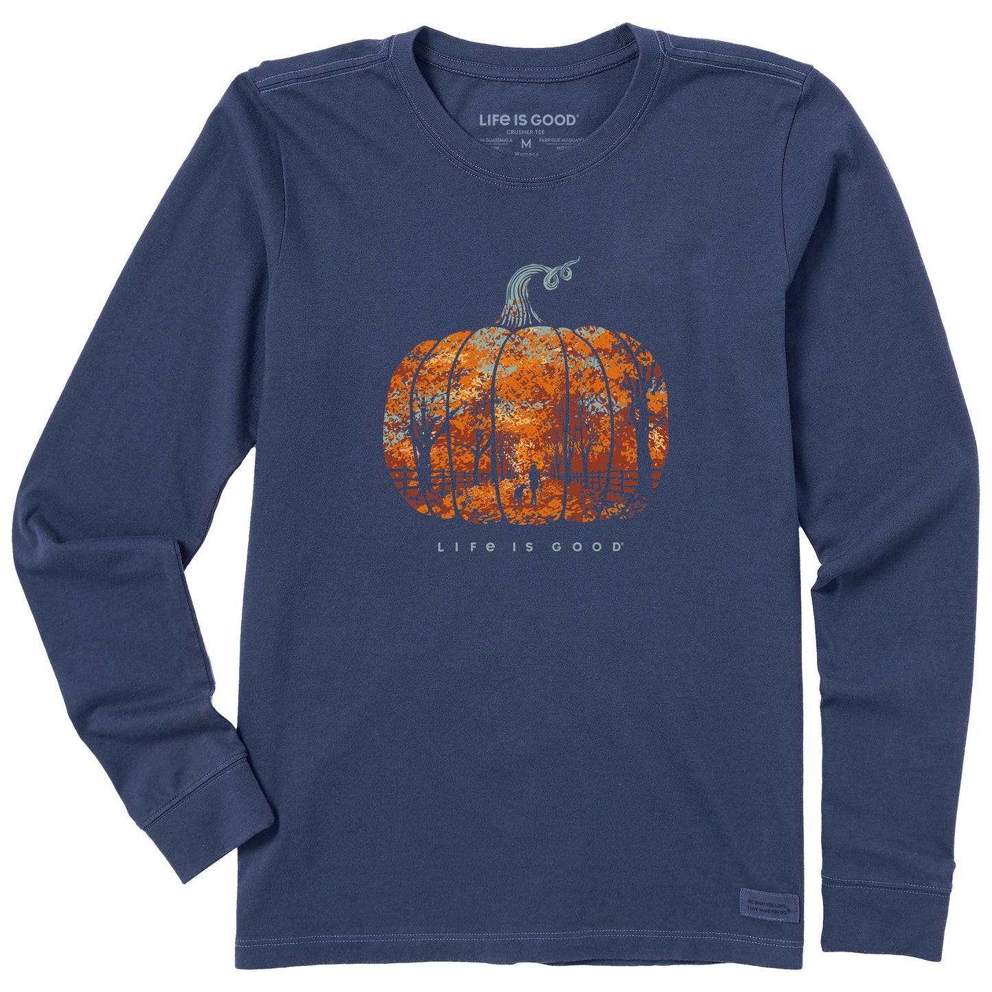 Women's Pumpkin Stroll Long Sleeve Crusher Tee