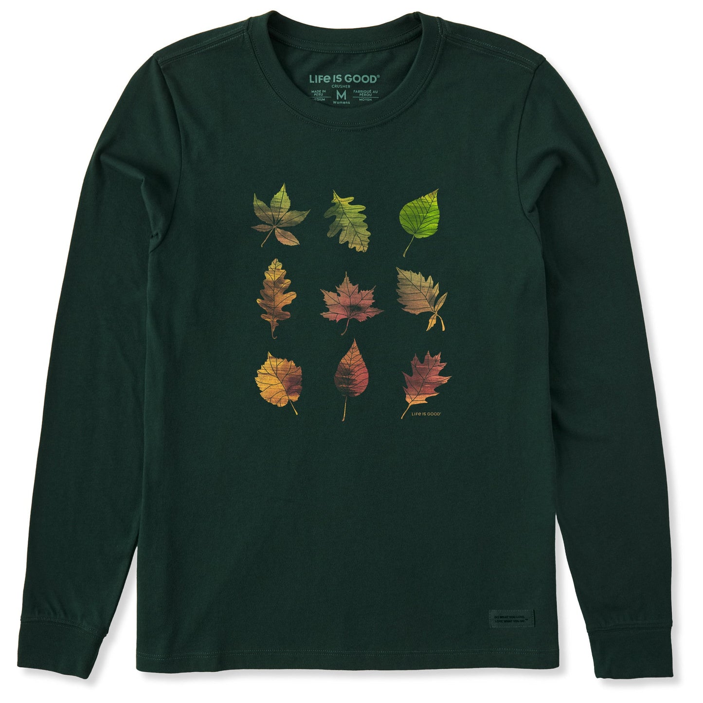 Women's Nine Leaves Long Sleeve Crusher Tee