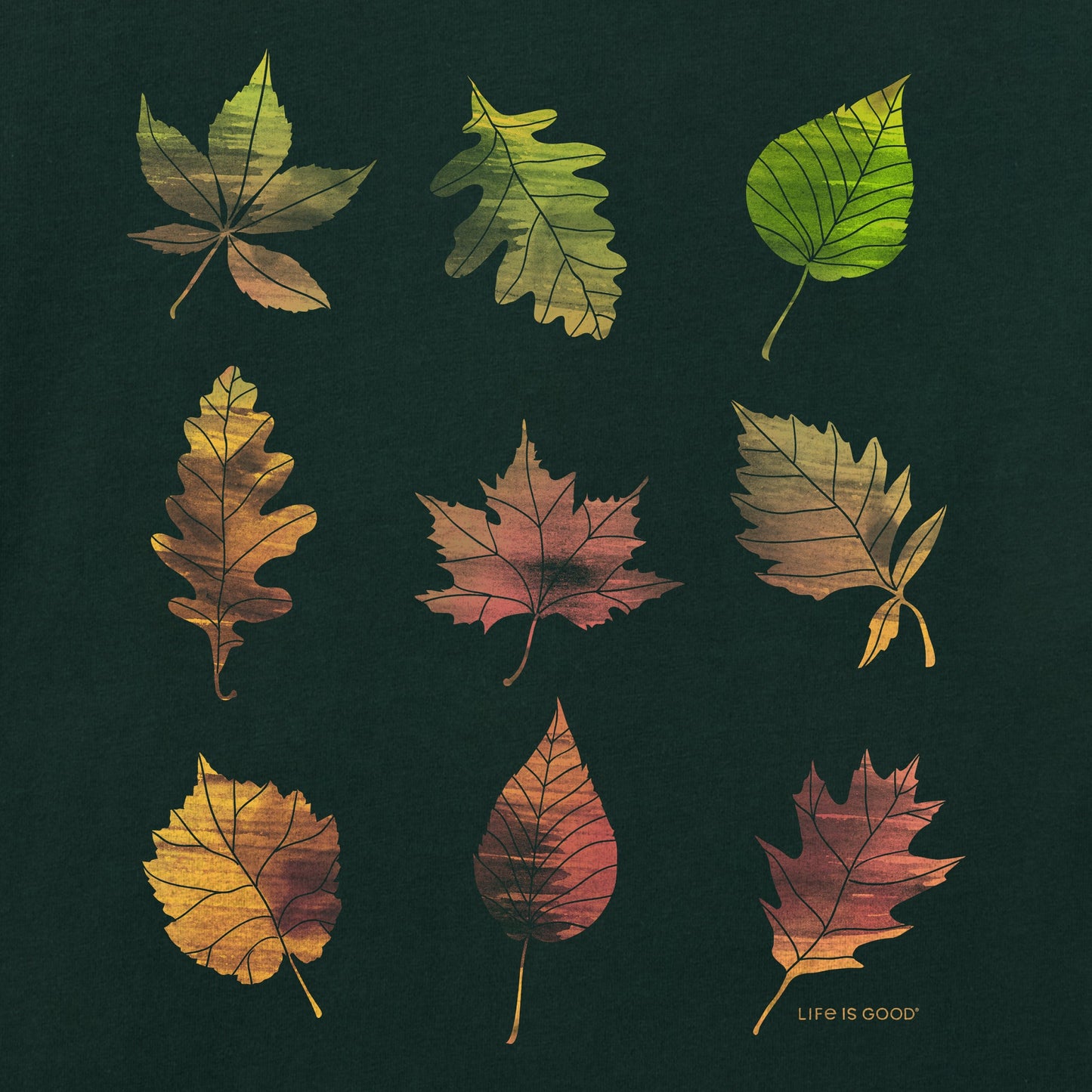 Women's Nine Leaves Long Sleeve Crusher Tee