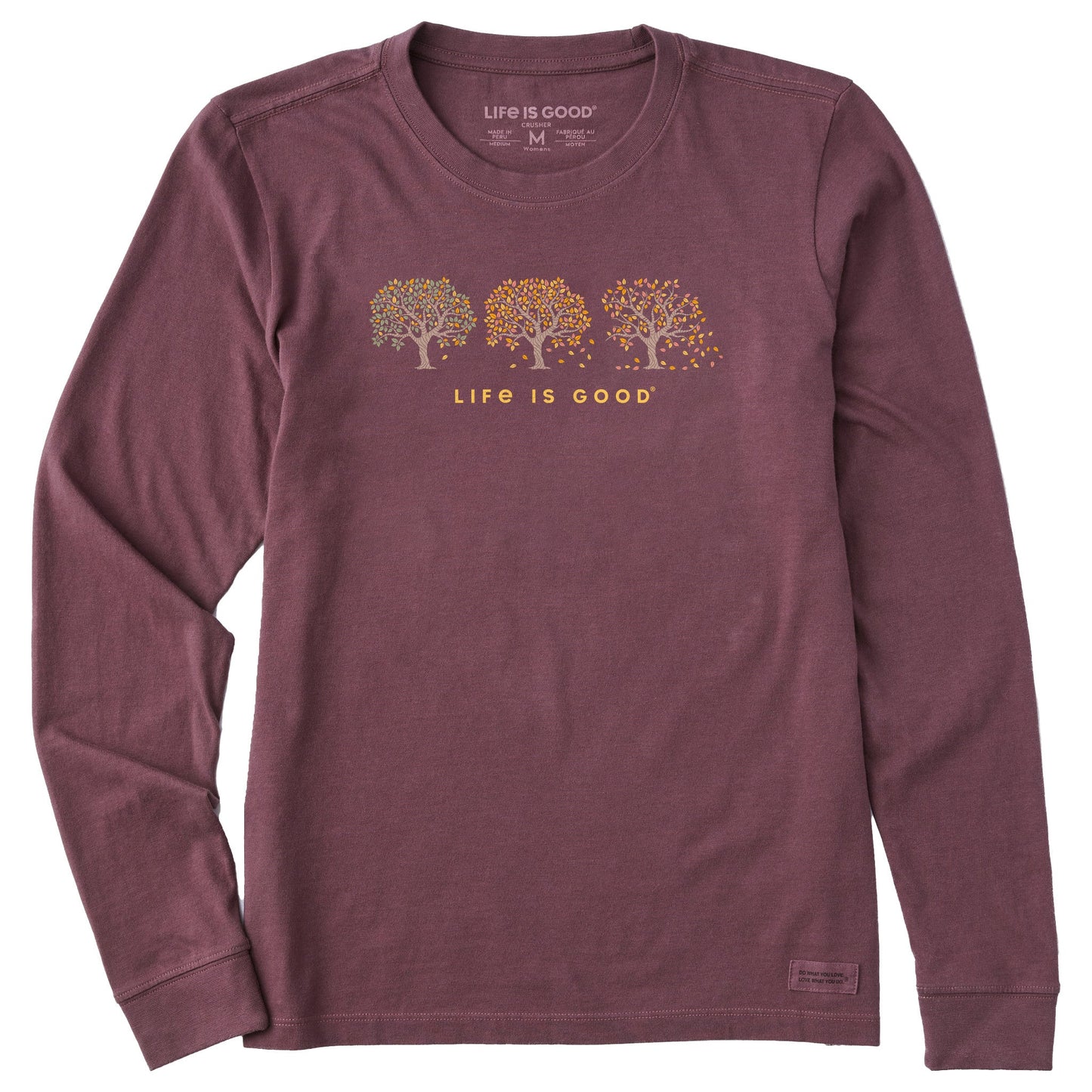 Women's Fall Leafs Leaving Long Sleeve Crusher Tee