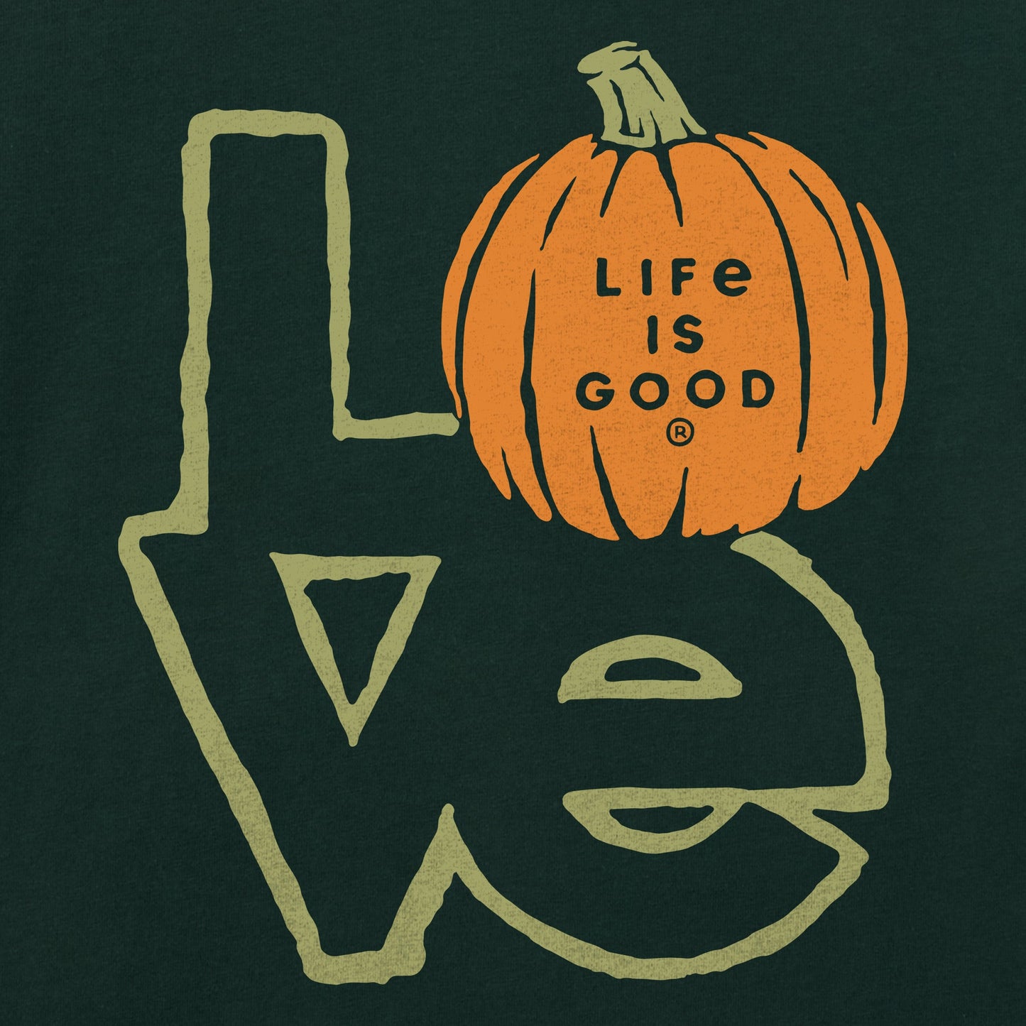 Women's Pumpkin Love Stack Short Sleeve Crusher Tee