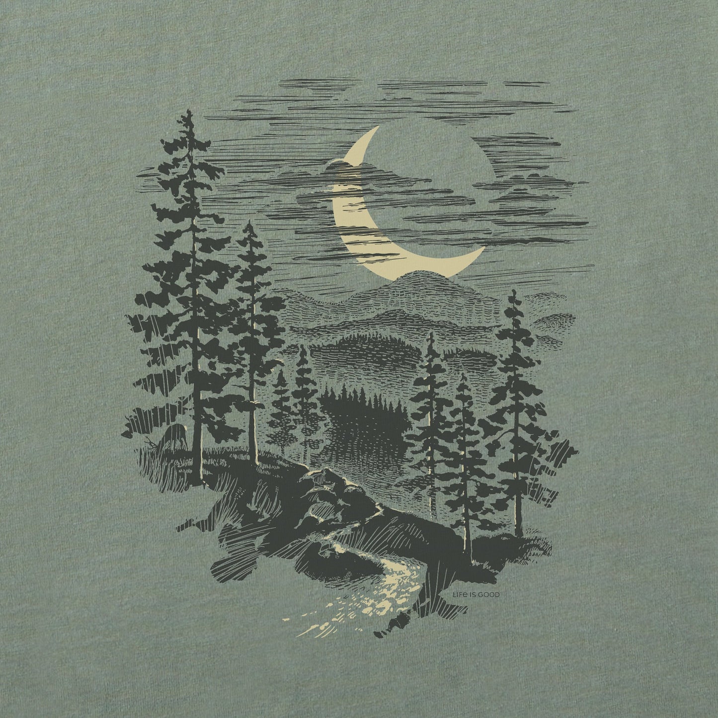 Men's Crescent Mountain Short Sleeve Crusher Tee