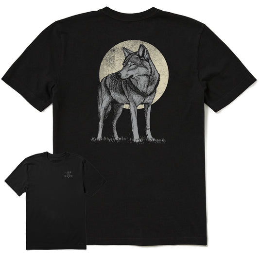 Men's Wolf Moon Short Sleeve Crusher Tee