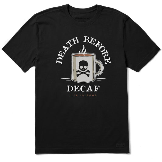 Men's Death Before Decaf Short Sleeve Crusher Tee