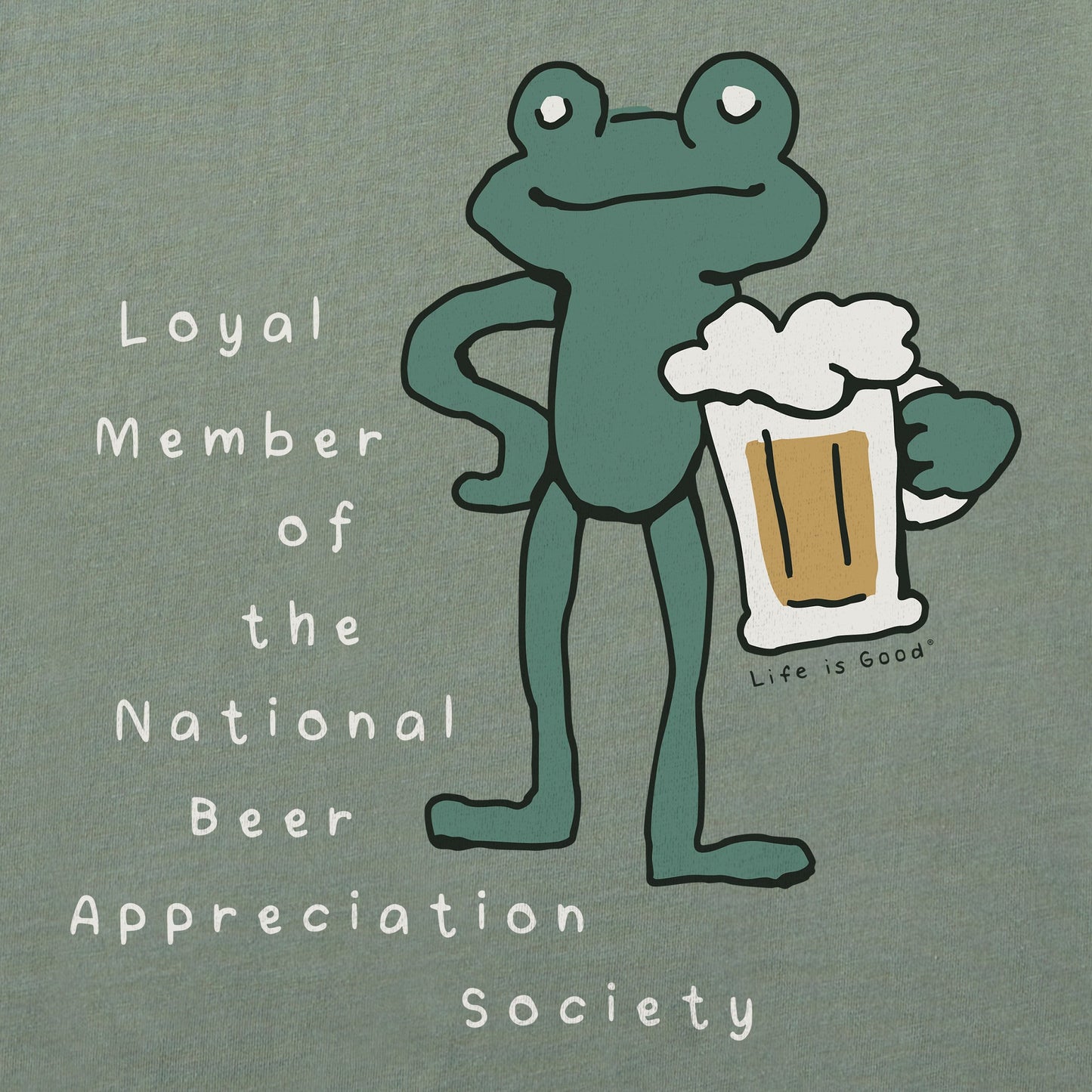 Men's National Beer Appreciation Frog Short Sleeve Tee