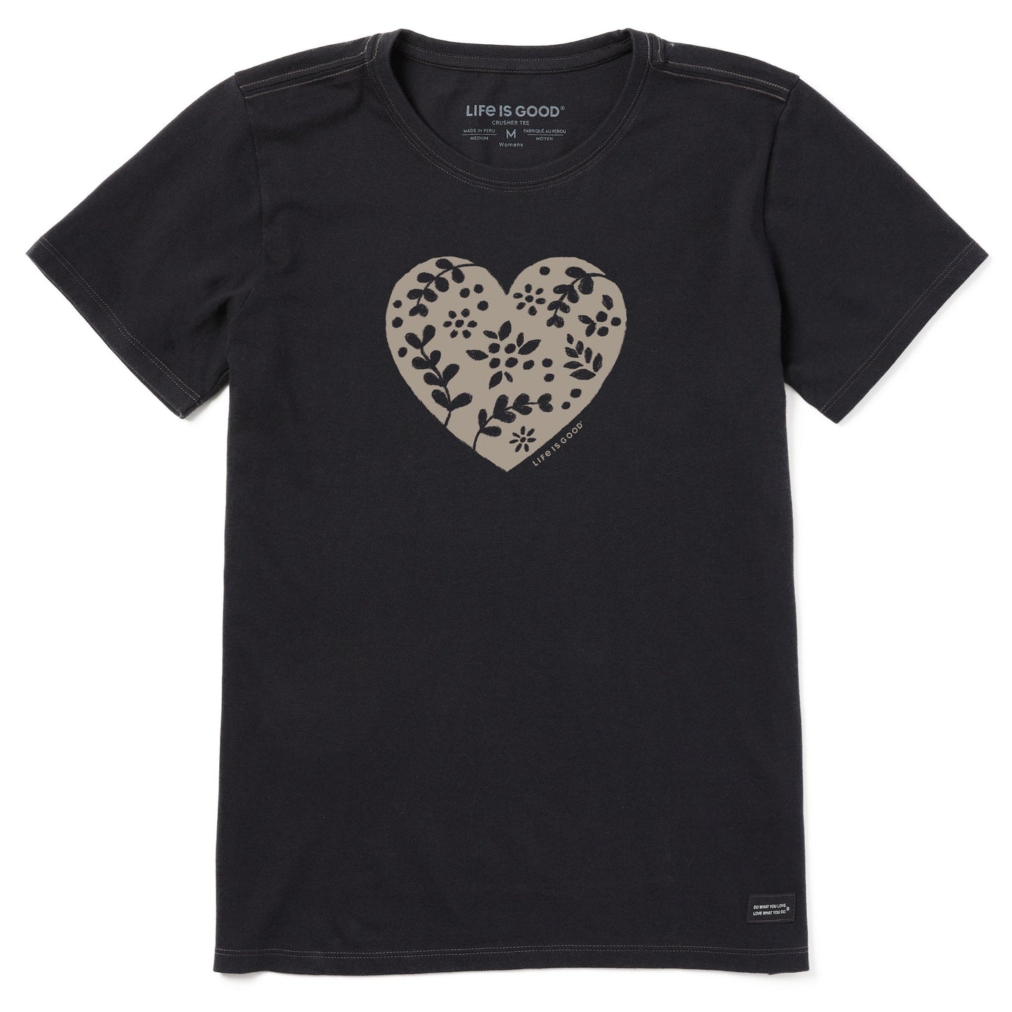 Women's Ditsy Heart Short Sleeve Crusher Tee