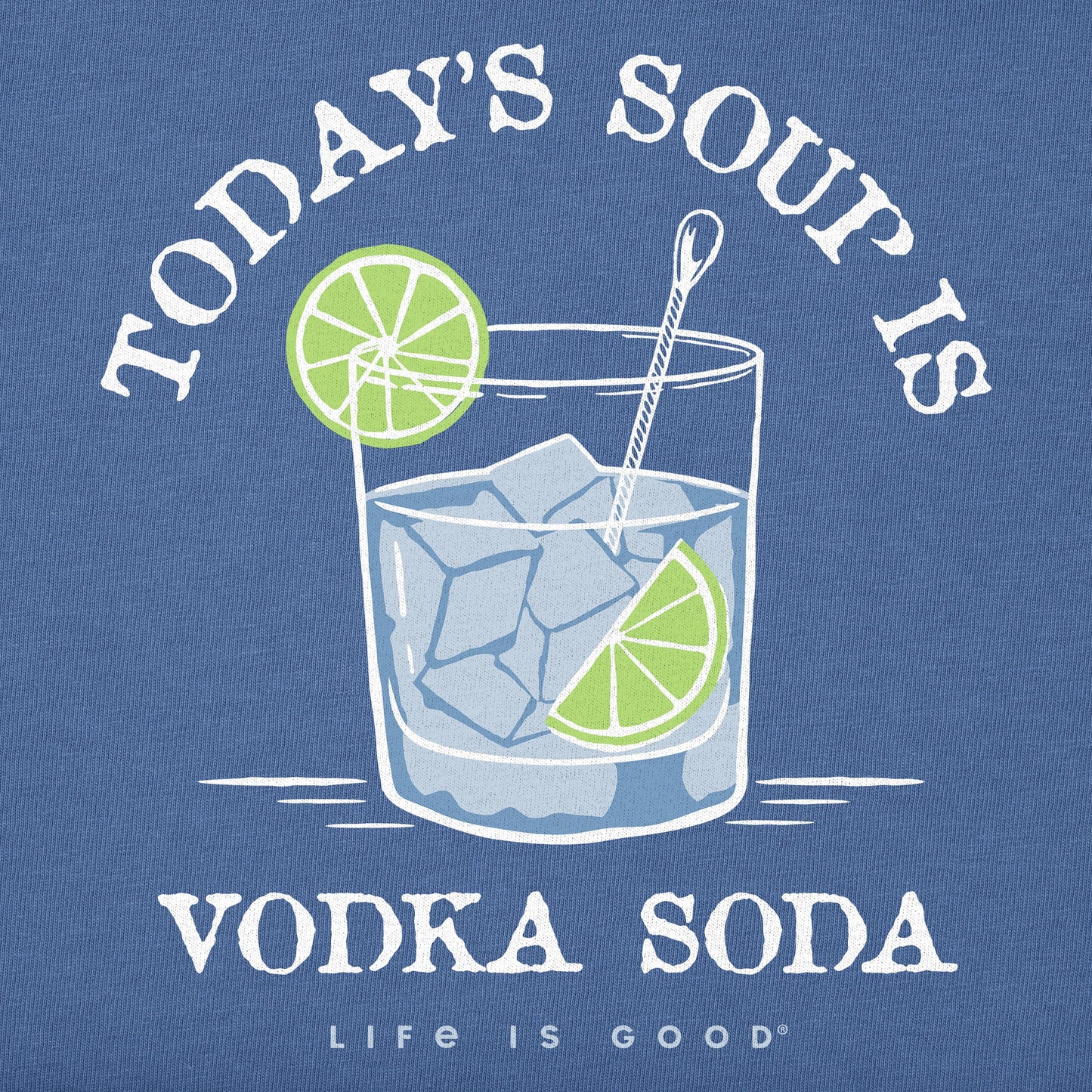 Women's Vodka Soda Soup Cocktail Short Sleeve Crusher Tee