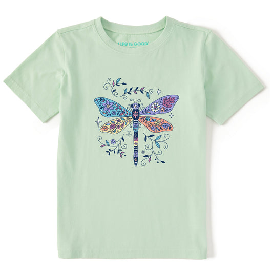 Kids Patchwork Dragonfly Short Sleeve Crusher Tee