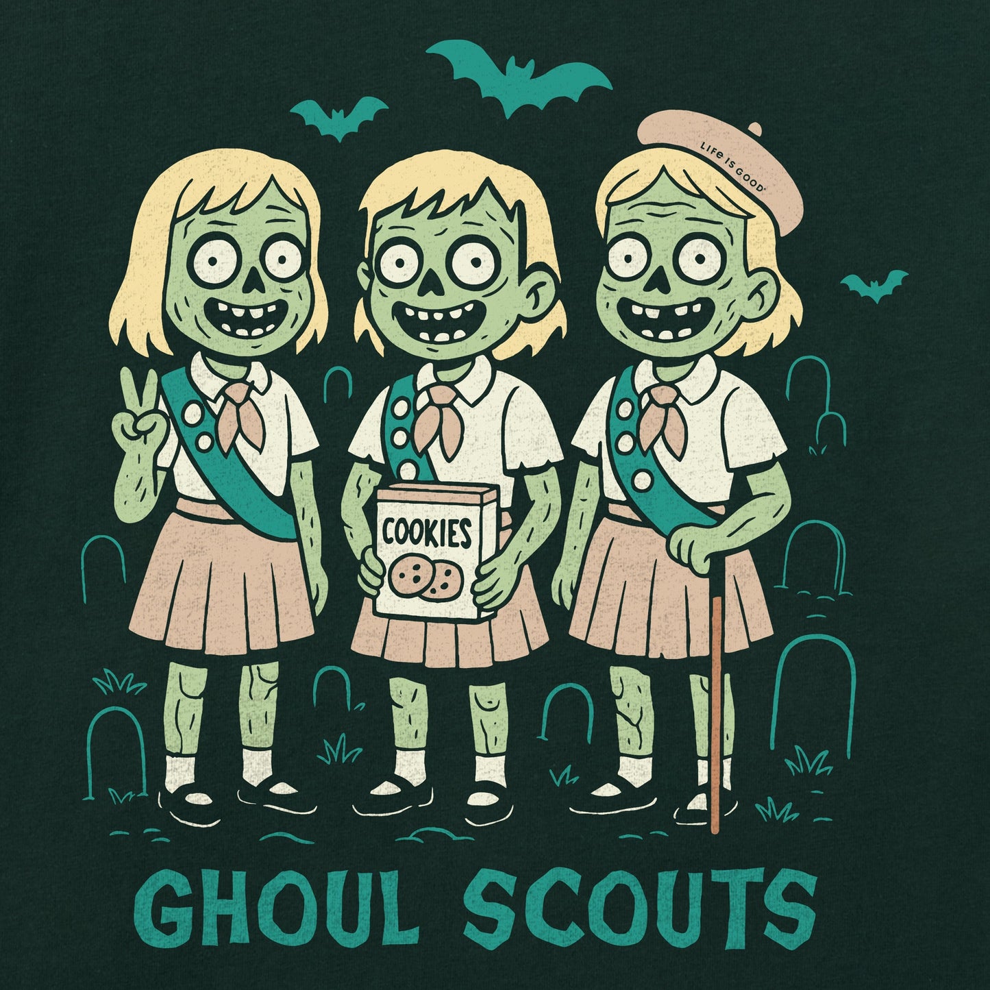 Kids Ghoul Scouts Short Sleeve Crusher Tee