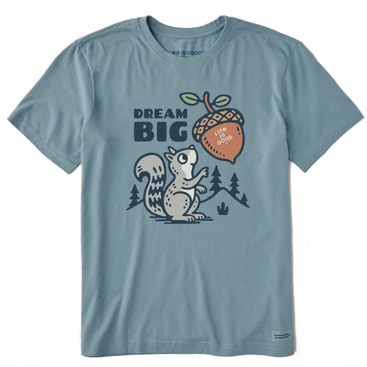 Men's Dream Big Squirrel Short Sleeve Crusher Tee
