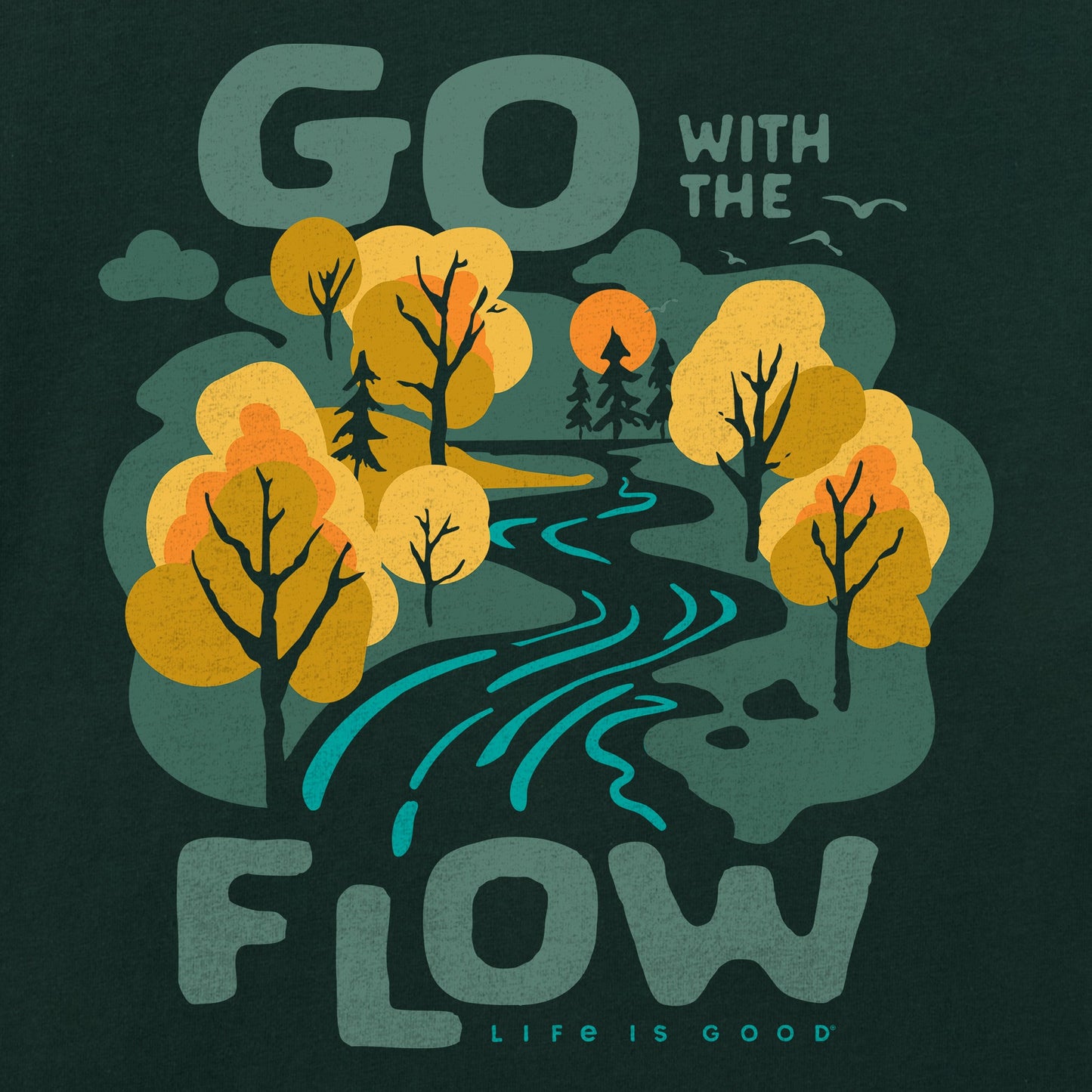 Women's Go With the Flow Autumn Short Sleeve Crusher Tee