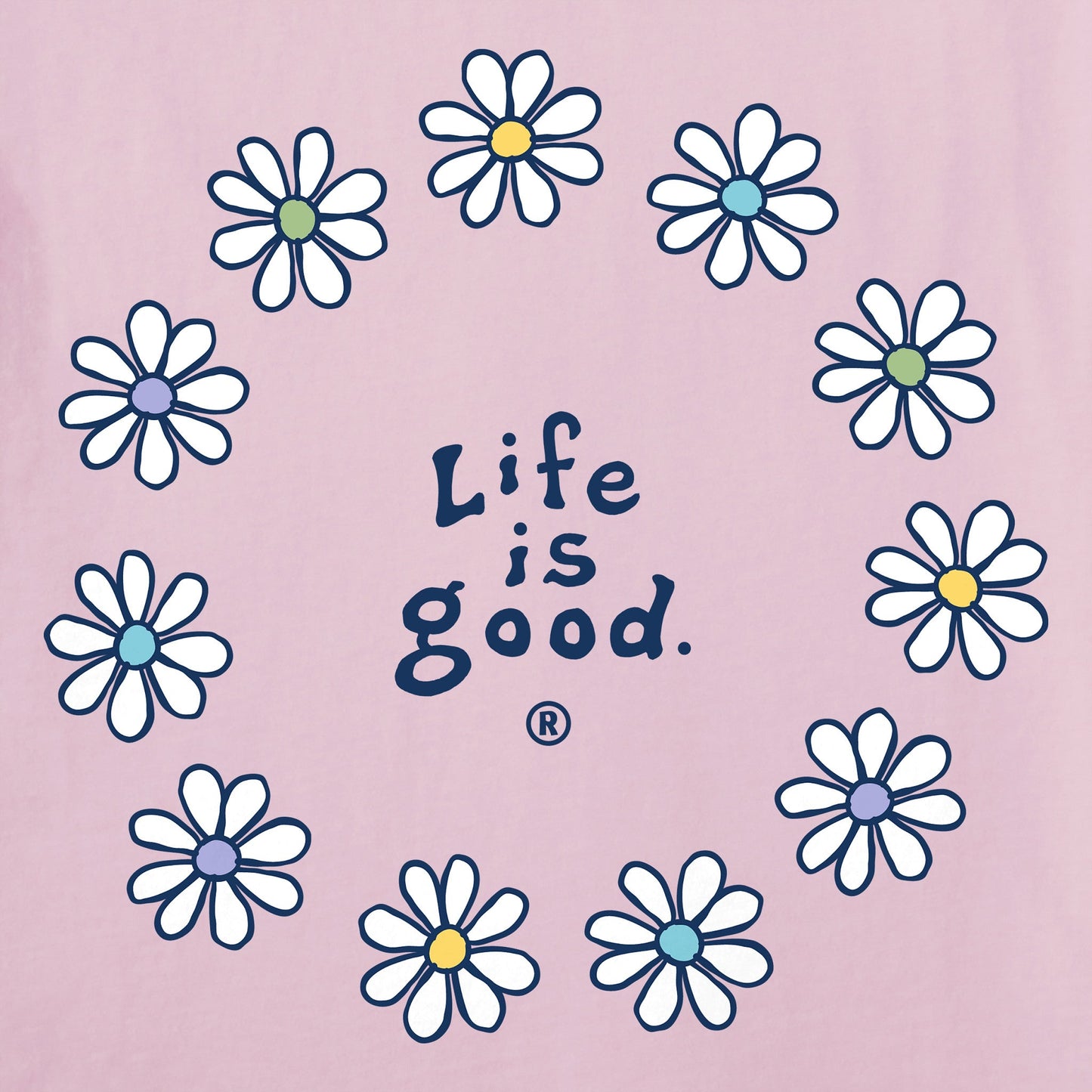 Women's Daisy Circle Short Sleeve Crusher Tee