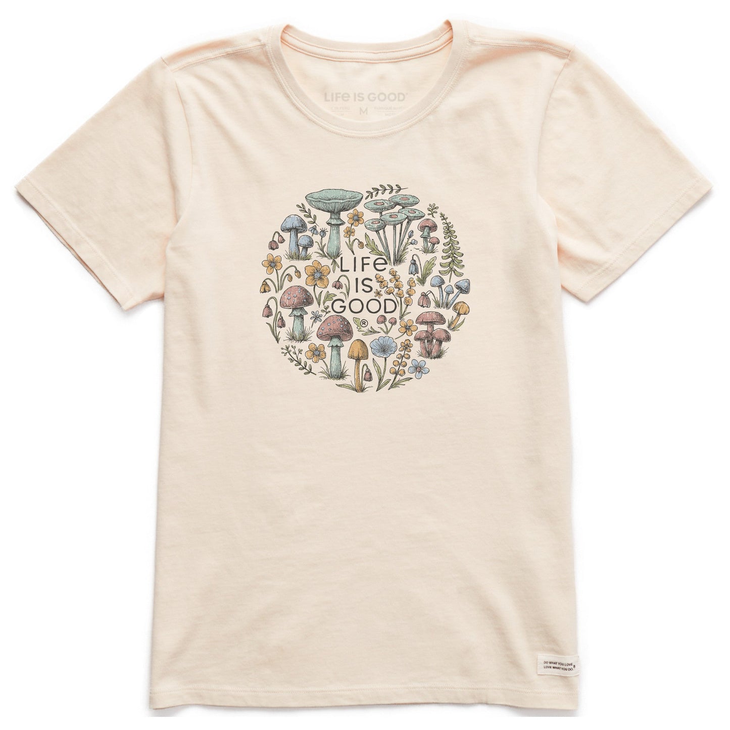 Women's Mushroom Circle Short Sleeve Crusher Tee